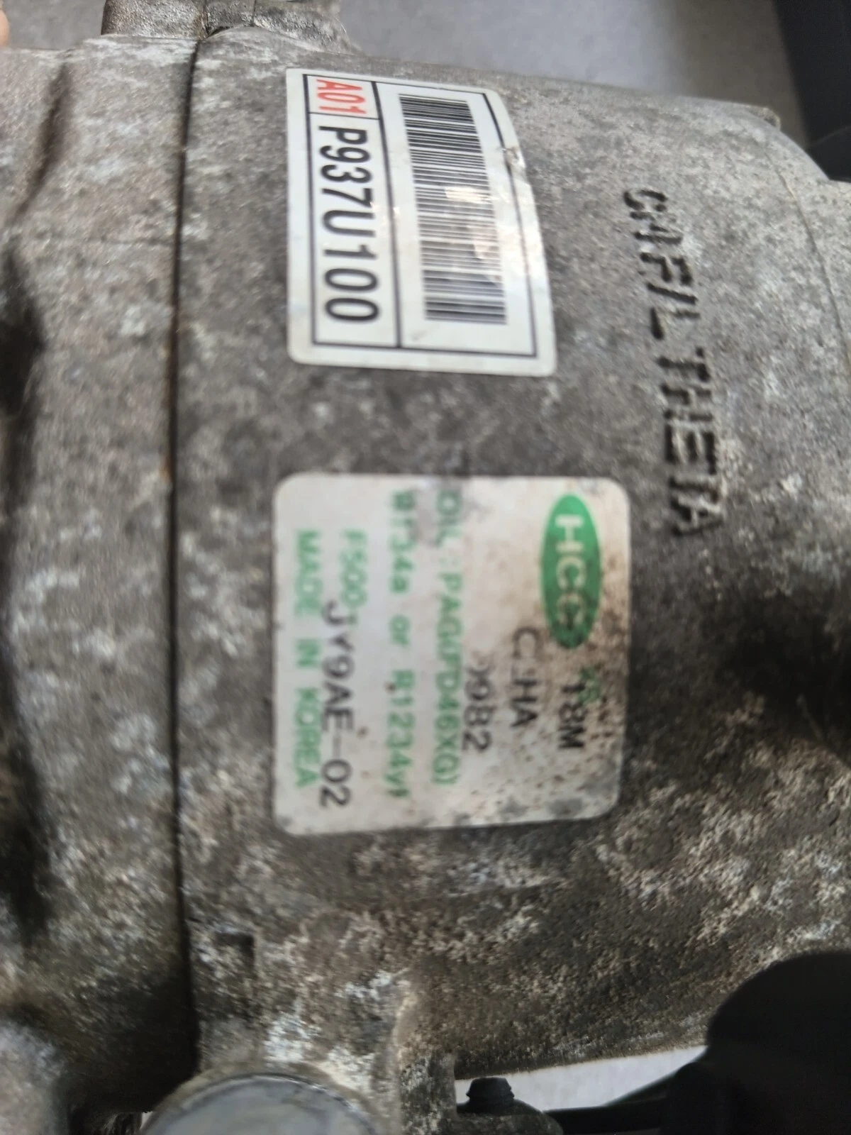 2012 Hyundai Santa fe A/C compressor jy9ae-02 - Image 13