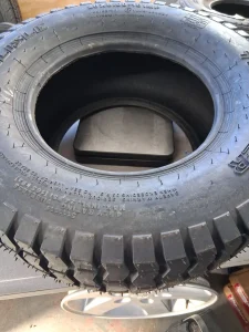 SpecificationsSupplier # 5111111 Product # 5111111 Z # 170000892
Size 20X8.00-10/4 Ship Weight 12.30 Ply 4
Seasonal Designation All Other Sidewall Black Wall Load Range B
Max Load Single 910@24 Max Tire Pressure 24 Overall Diameter 20
Rim Width Max 6 Rim Width Min 6 Ship Weight 12.3
Studdable N Tread Depth 0